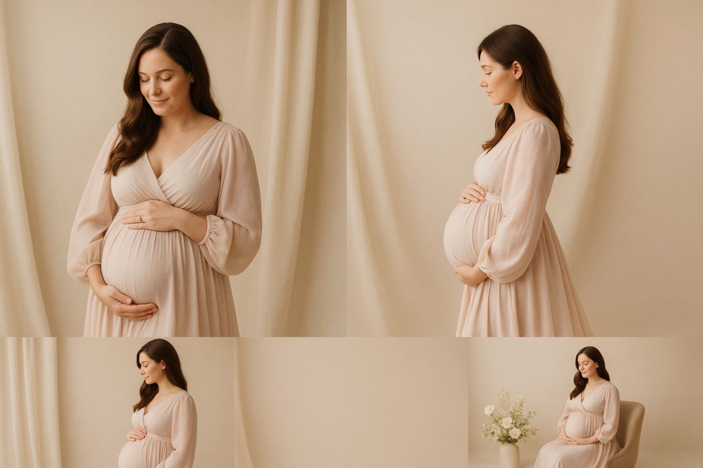 Single mother maternity photoshoot

