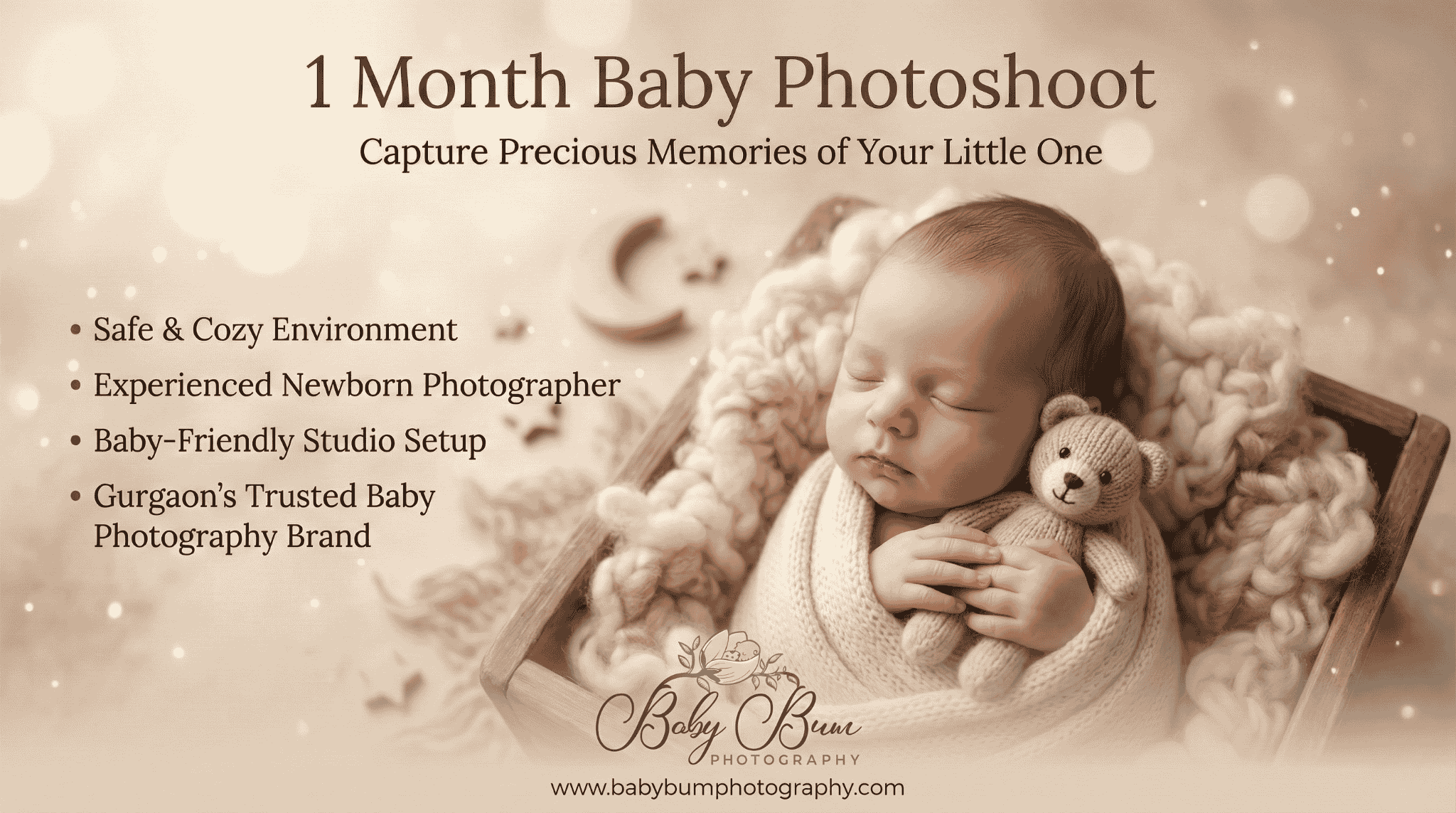 1 month baby photography