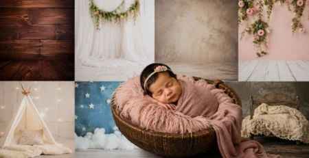 Backdrops You Can Use for Your New Born Baby Photography Gurgaon