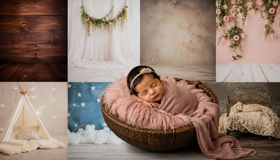 Backdrops You Can Use for Your New Born Baby Photography Gurgaon